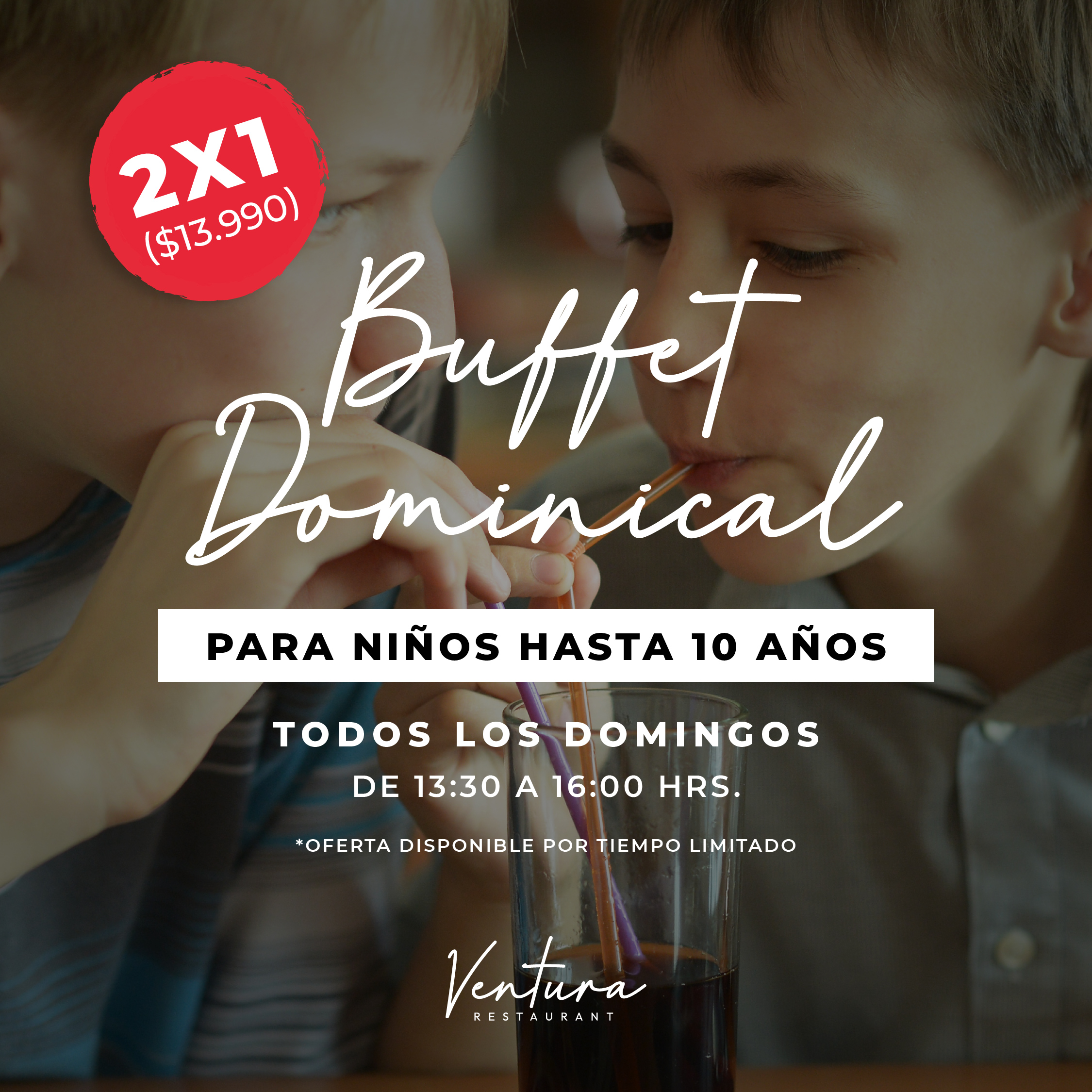 OK_2X1 Buffet Dominical para niños_META Y BANNER 1080x1080